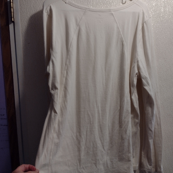 Talbot's XL Cream Long Sleeve Shirt - Picture 4 of 4